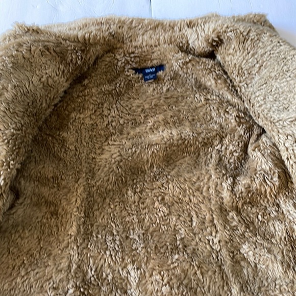 GAP Vintage Faux Fur Lined Denim Jacket Y2K - Picture 9 of 13